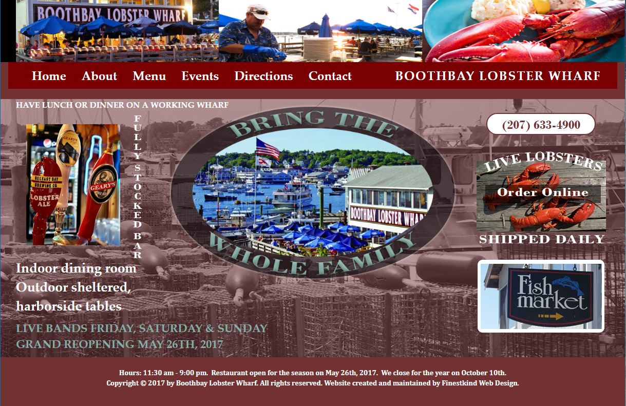 Boothbay Lobster Wharf Screen Shot